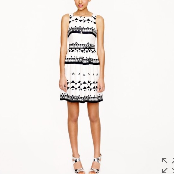 J. Crew White & Black Dress ❤ - Picture 2 of 4